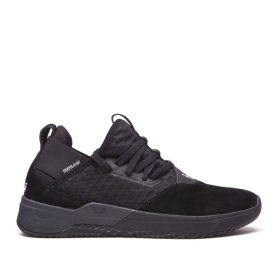 Supra Mens TITANIUM Black/black Low Top Shoes | CA-74690